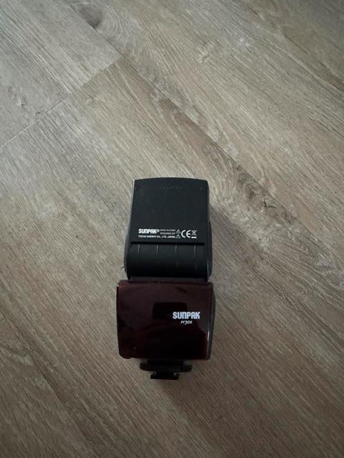 Sunpak PF30X flitser voor Canon, Audio, Tv en Foto, Fotografie | Flitsers, Zo goed als nieuw, Canon, Kantelbaar, Ophalen of Verzenden