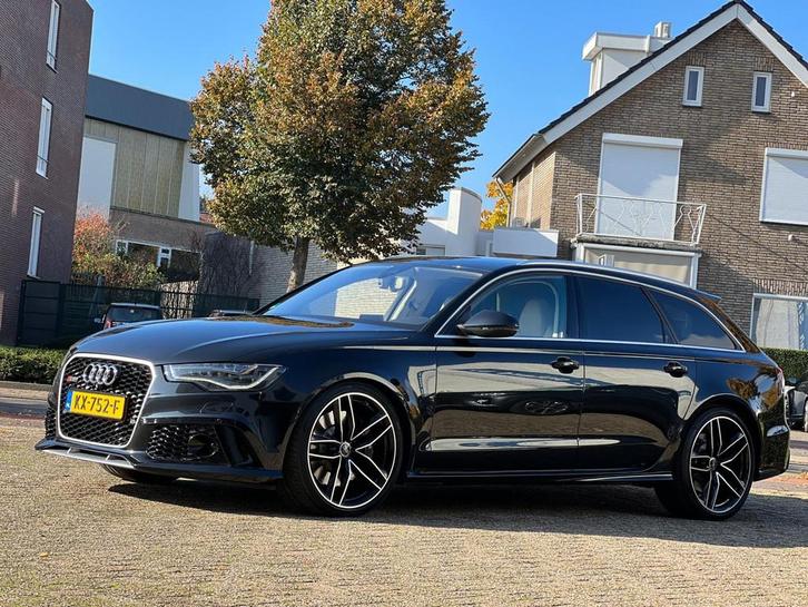 Audi RS6 Avant 4.0 TFSI Quattro|Bose|Miltek|Sublieme staat|L, Auto's, Audi, Bedrijf, Te koop, RS6, 360° camera, 4x4, ABS, Achteruitrijcamera