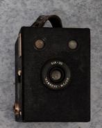 Vintage fotocamera in lederen etui, Verzamelen, Ophalen