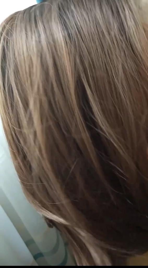 Prachtige bruin/blonde lace-wig 13×4, Ophalen of Verzenden, Nieuw, Pruik of Haarverlenging