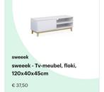 Nieuw, Sweeek tv meubel, Ophalen, Nieuw, 25 tot 50 cm