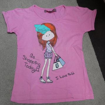 1 t shirt en 1 rokje, maat 122 beschikbaar voor biedingen