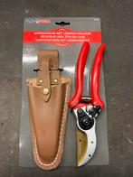 Talentools Snoeischaar met lederen holster, Ophalen of Verzenden, Nieuw, 20 t/m 29 mm