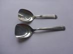 suiker-, theeschep en mosterd Gero , model 552, dubbelplooi., Ophalen of Verzenden, Zo goed als nieuw, Rvs of Chroom, Vaatwasserbestendig
