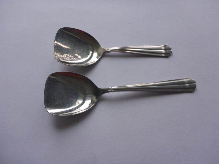 suiker-, theeschep en mosterd Gero , model 552, dubbelplooi., Huis en Inrichting, Keuken | Bestek, Zo goed als nieuw, Los bestek