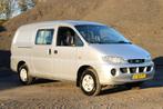 Hyundai H200 2.5 DC lang 6 seater (bj 2002), Auto's, Gebruikt, Zwart, 4 cilinders, 700 kg