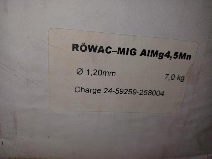 Aluminium en gietijzer lasdraad MIG DT 1.2mm 7kg (Almg4.5Mn), Doe-het-zelf en Verbouw, Gereedschap | Lasapparaten, Nieuw, Co2