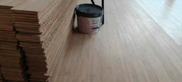 Moso bamboe caramel side pressed geolied ruim 12m2 beschikbaar voor biedingen