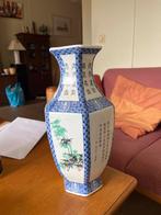 Antieke Chinese Vaas met Bamboe en Kalligrafie Decoratie, Ophalen