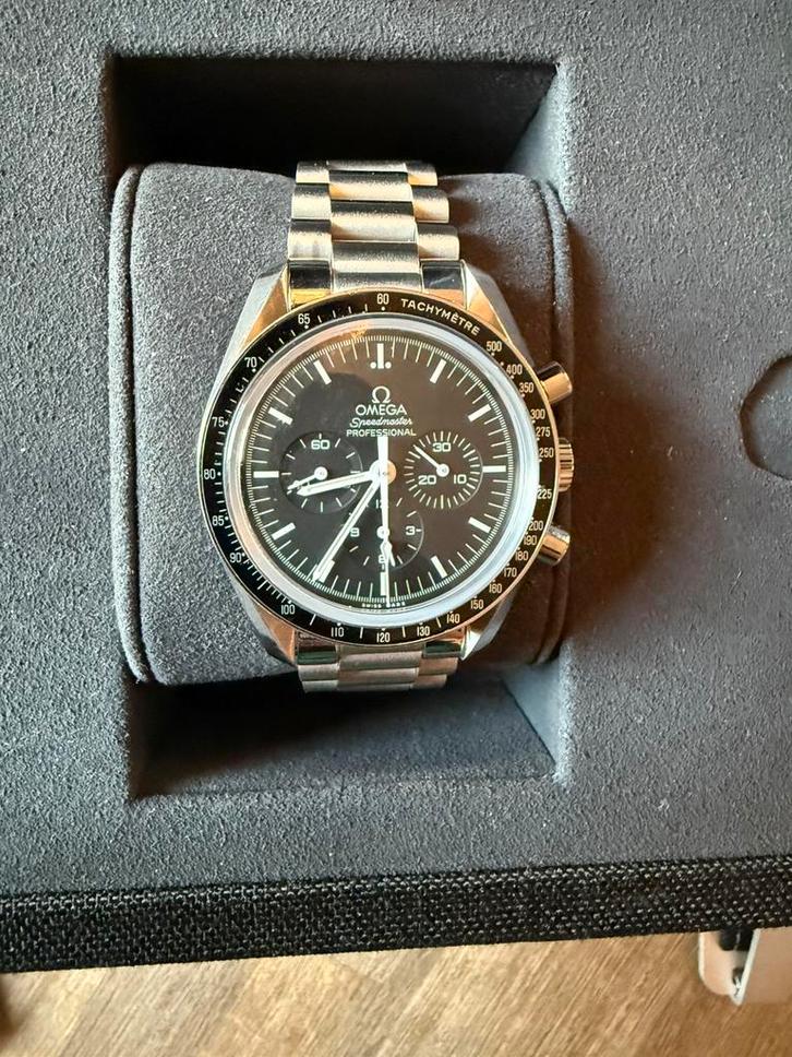 Omega Speedmaster Moonwatch, Sieraden, Tassen en Uiterlijk, Horloges | Heren, Zo goed als nieuw, Omega, Staal, Ophalen of Verzenden