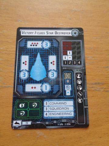 star wars armada kaartje voor victory-1 beschikbaar voor biedingen
