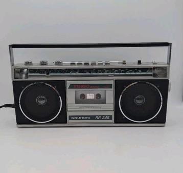 Vintage Grundig RR 345 Radio Cassette volledig functionerend beschikbaar voor biedingen