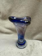 Vintage Kobaltblauwe Murano Vaas Designer Nanninga 1960s, Huis en Inrichting, Woonaccessoires | Vazen, Blauw, Ophalen of Verzenden