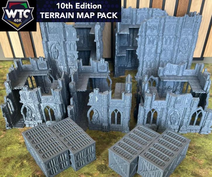 WTC Map Pack Terrein set voor Warhammer 40K, Hobby en Vrije tijd, Wargaming, Warhammer, Ophalen of Verzenden