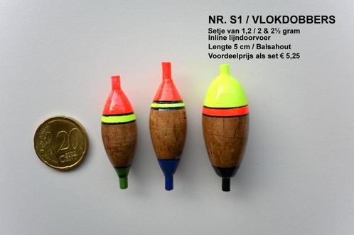 KARPERDOBBER / VLOKDOBBER SETJE HANDBUILT  NR. S1, Watersport en Boten, Hengelsport | Karpervissen, Nieuw, Dobber of Lood, Ophalen of Verzenden