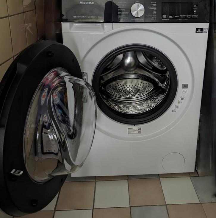Nieuwe Hisense WF3S8043BW3/BLX, Witgoed en Apparatuur, Wasmachines, Nieuw, Voorlader, 8 tot 10 kg, 85 tot 90 cm, 1200 tot 1600 toeren