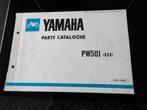 Yamaha PW50  parts catalogue onderdelenboek, Verzenden, Zo goed als nieuw
