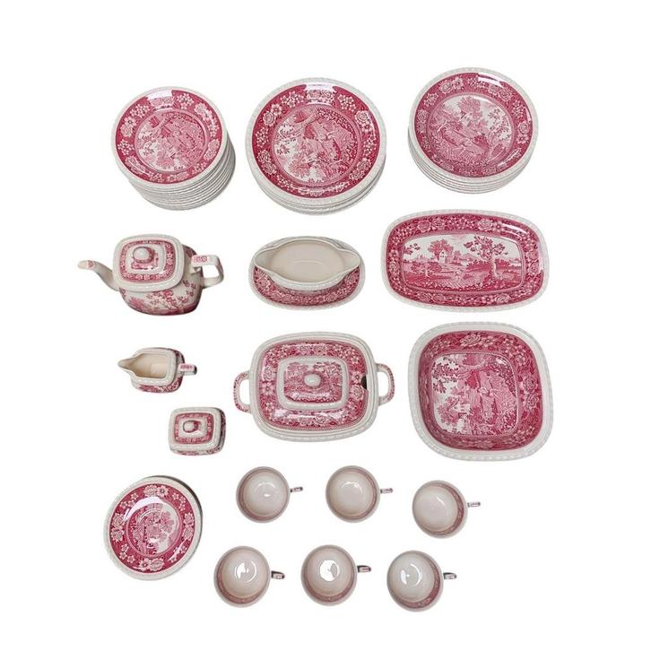 Villeroy en Boch Rusticana rood servies, serviesdelen, Antiek en Kunst, Antiek | Servies los, Ophalen