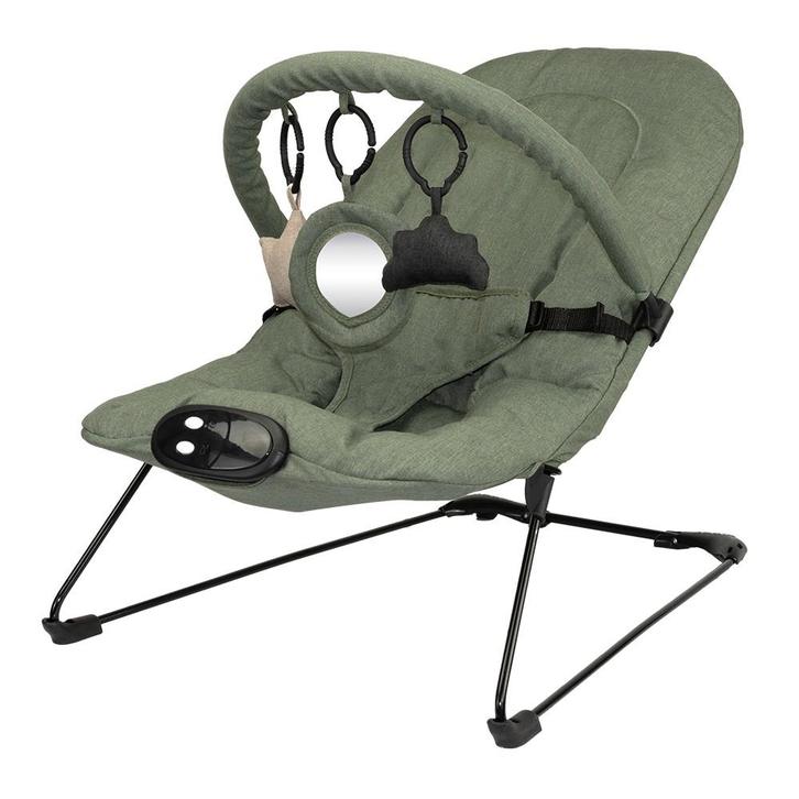 Groene Wipstoel met Muziek & Trilfunctie, Kinderen en Baby's, Wipstoeltjes, Gebruikt, Wipstoel, Overige merken, Met gordel(s) of riempje(s)