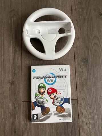 Nintendo Wii Mario Kart Met Wii Wheel beschikbaar voor biedingen