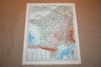 Originele oude kaart Frankrijk en Corsica- circa 1930 !!, Boeken, Atlassen en Landkaarten, Gelezen, Frankrijk, Ophalen of Verzenden