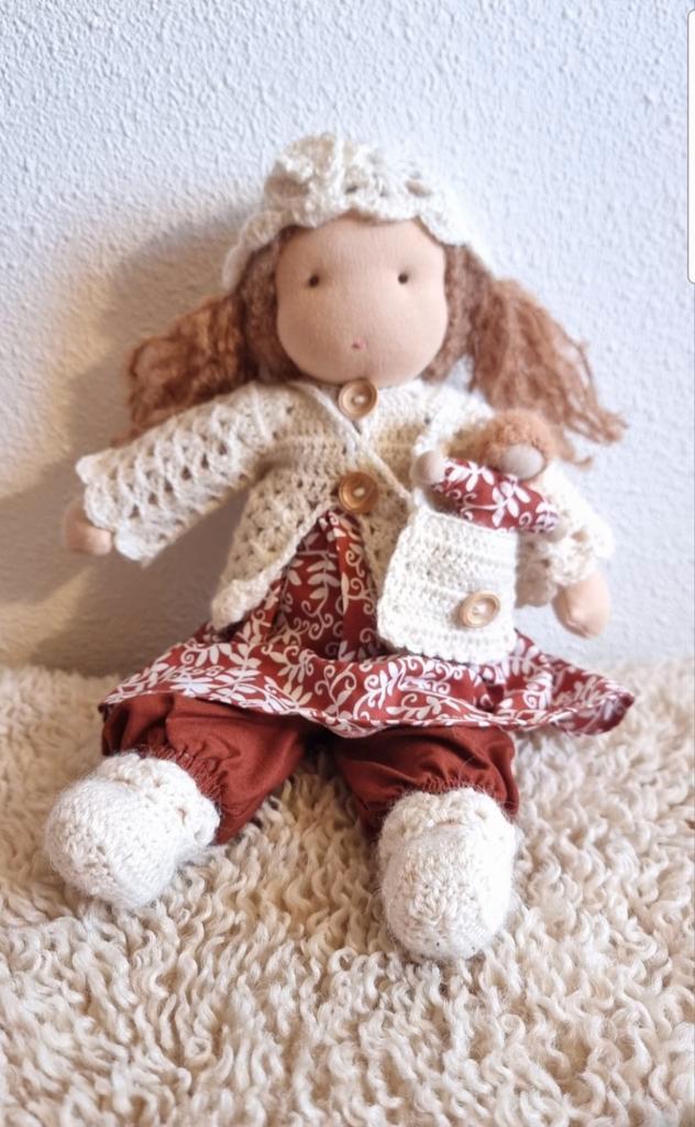 Zonnekind pop, handgemaakt & natuurlijke materialen, Kinderen en Baby's, Speelgoed | Poppen, Nieuw, Overige typen, Ophalen of Verzenden