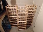 9x Houten Wijnrek, Ophalen, Zo goed als nieuw, 25 flessen of meer, 75 cm of meer