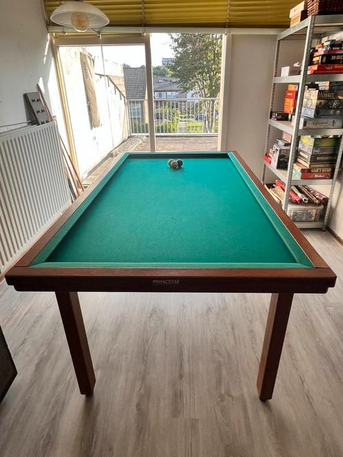 Biljarttafel Princesse met keus en accessoires, Sport en Fitness, Biljarten en Poolen, Gebruikt, Biljarttafel, Ophalen