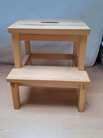 Houten bekvam krukje - opstapje ikea - 2 treden, Ophalen of Verzenden, Zo goed als nieuw, Minder dan 45 cm