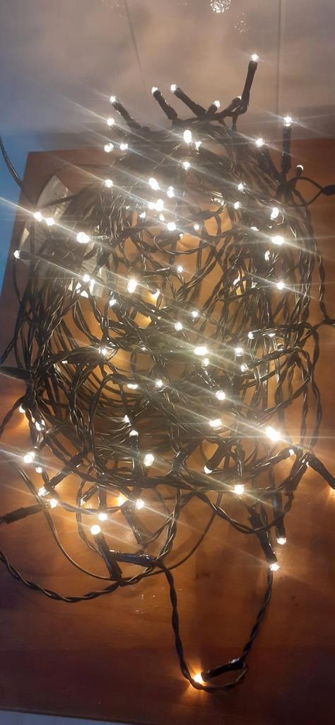 Kerst led verlichting lampjes ca 20 meter, Diversen, Kerst, Zo goed als nieuw, Ophalen of Verzenden
