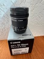 Canon EFS 10-18mm f/4.5-5.6 IS STM, Audio, Tv en Foto, Fotografie | Lenzen en Objectieven, Ophalen of Verzenden, Zo goed als nieuw