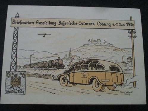 3e Rijk postkaart - tentoonstelling Bayerische Ostmark 1936, Postzegels en Munten, Postzegels | Europa | Duitsland, Duitse Keizerrijk
