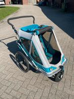 Qeridoo Speedkid 2 - Fietskar voor 2 kinderen, Gebruikt, Vering, Ophalen of Verzenden, Kinderkar