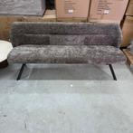 Eetkamerbank Lavonne Rich stof, 188cm Taupe Lifestylefurn, Ophalen