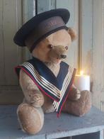 Antieke teddybeer met open mond en bult, Ophalen of Verzenden