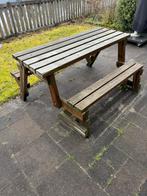 Picknicktafel Inklapbaar - 2 in 1 tafel/bank - 4 pers 150CM, Tuin en Terras, Picknicktafels, Ophalen, Gebruikt, Inklapbaar, Rechthoekig