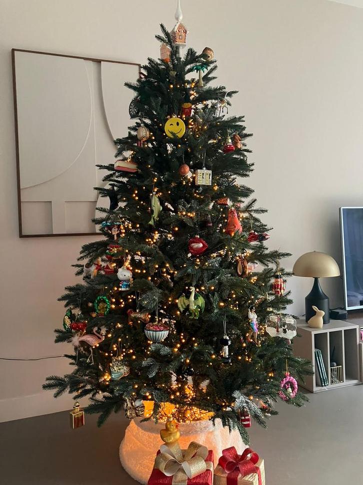 Kunstkerstboom Black Box Naturals, hoogte 200 cm., Diversen, Kerst, Gebruikt, Ophalen