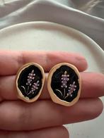 Lavender Enamel Silver Needle Earrings, Sieraden, Tassen en Uiterlijk, Oorbellen, Nieuw, Ophalen of Verzenden