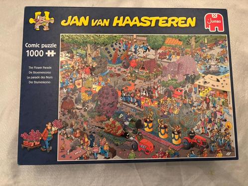 Jumbo jan van haasteren puzzel 1000 st de bloemencorso!, Hobby en Vrije tijd, Denksport en Puzzels, Zo goed als nieuw, Legpuzzel