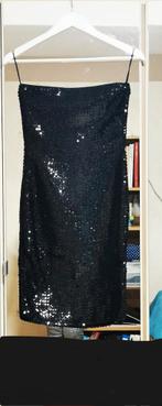 Merk Only jurk zwarte Pailletten strapless, Only, Zwart, Ophalen of Verzenden, Zo goed als nieuw
