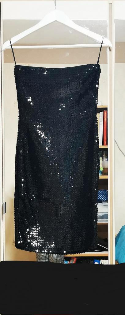 Merk Only jurk zwarte Pailletten strapless, Kleding | Dames, Gelegenheidskleding, Zo goed als nieuw, Maat 36 (S), Zwart, Ophalen of Verzenden