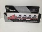 Kenworth met flatbed trailer inclusief 4 Bobcats 1:50, Hobby en Vrije tijd, ., Ophalen of Verzenden, Zo goed als nieuw, .