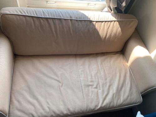 Ektorp slaapbank, Huis en Inrichting, Slaapkamer | Slaapbanken, Gebruikt, 90 cm, 190 cm of minder, Tweepersoons, Beige, Ophalen