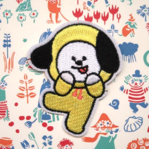 BT21 BTS Kpop Chimmy patch badge opstrijkplaatje applique, Hobby en Vrije tijd, Kledingapplicaties en Hotfix, Nieuw, Overige applicaties