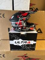 Ultra Motocross S/M/L/XL Helm Stripes Black/Red, Motoren, Nieuw met kaartje, Kinderen, Offroadhelm, Ophalen of Verzenden