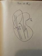 Oude handtekening Rob de Nijs, Verzenden, Zo goed als nieuw, Foto of Kaart, Gesigneerd