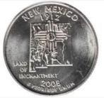 Amerika - 25 cent 2008 - New Mexico - circulated, Postzegels en Munten, Munten | Amerika, Losse munt, Verzenden, Noord-Amerika