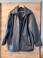 Zwarte leren herenjas Maat L, Ophalen of Verzenden, Zo goed als nieuw, Zwart