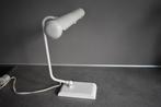 Bureaulamp notaris bankeniers lamp vintage retro design wit, Gebruikt, Ophalen of Verzenden, Jaren 50, Metaal
