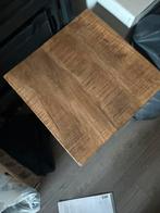 Industrieel salontafeltje/bijzettafeltje, Ophalen, Zo goed als nieuw, Rond, Minder dan 50 cm